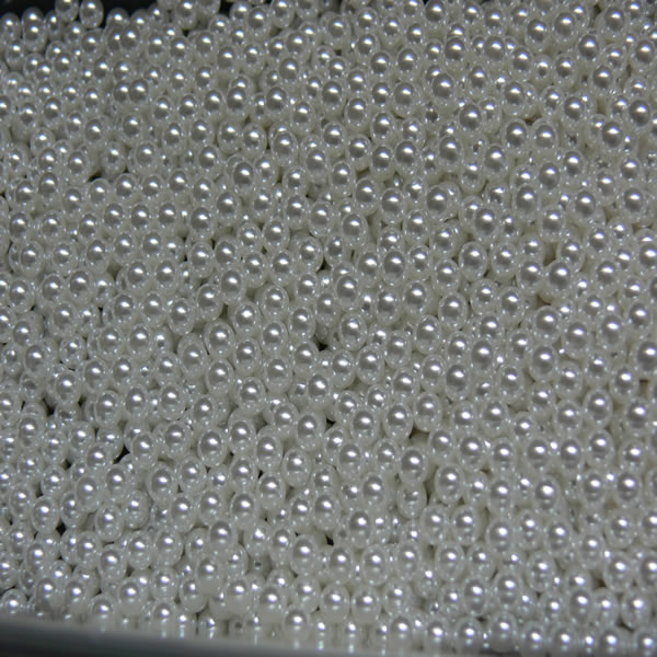 4mm White Pearls holeless
